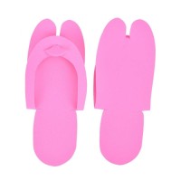 Multicolour Disposable Rubber Flip Flops With Toe Groves