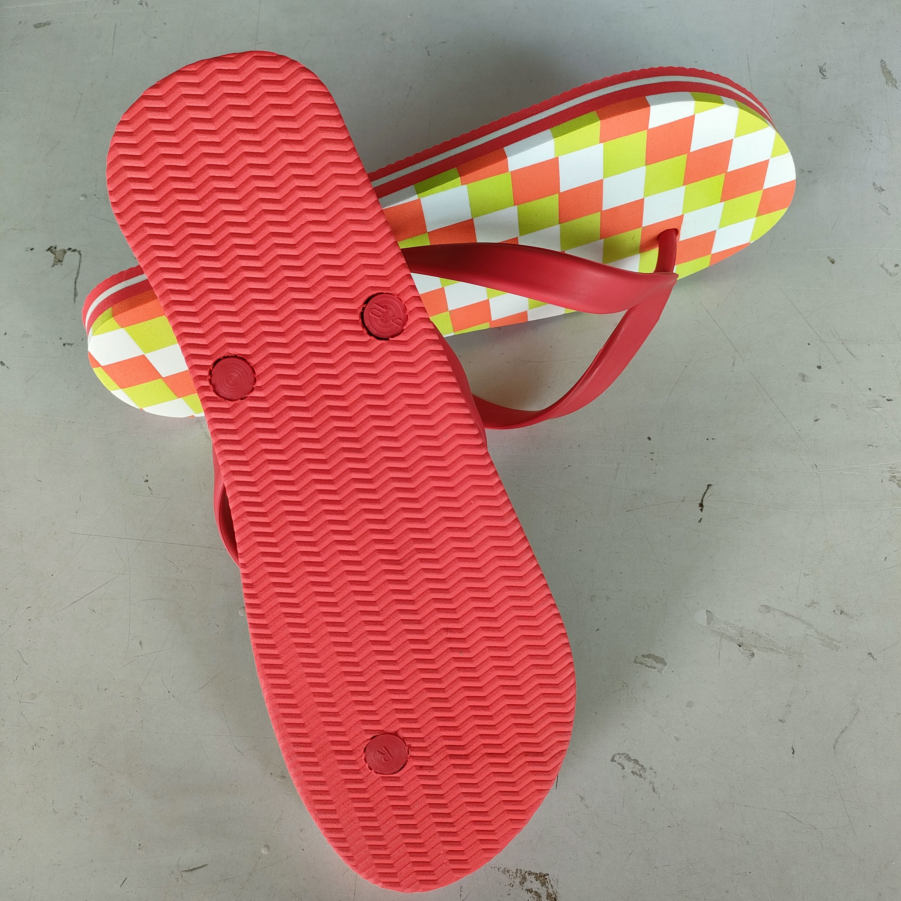 Bottle Opener Flip Flops Checkers