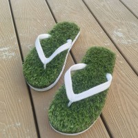 Grass Flip Flops Surfer