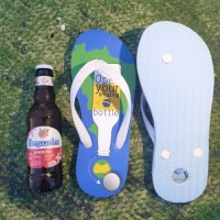 Bottle Opener Flip Flops Country Flags