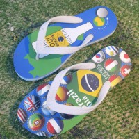 Bottle Opener Flip Flops Country Flags